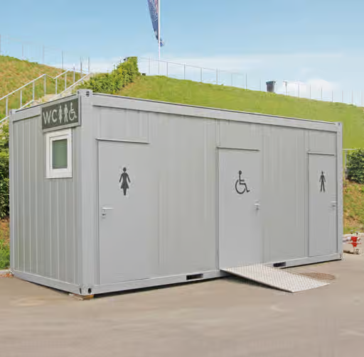 Contenedor prefabricado para sanitario